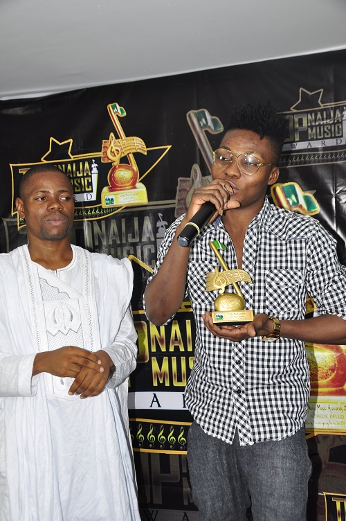 Reekadobanks giving his acceptance speech as he won the REVELATION OF THE YR 2014 AWARD